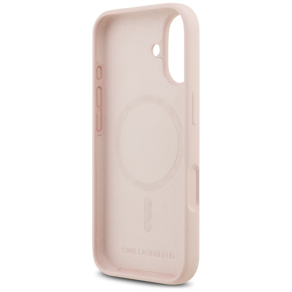 Karl Lagerfeld Silicone Ring MagSafe iPhone 17 růžový Karl&amp;Choupette - náhled 5