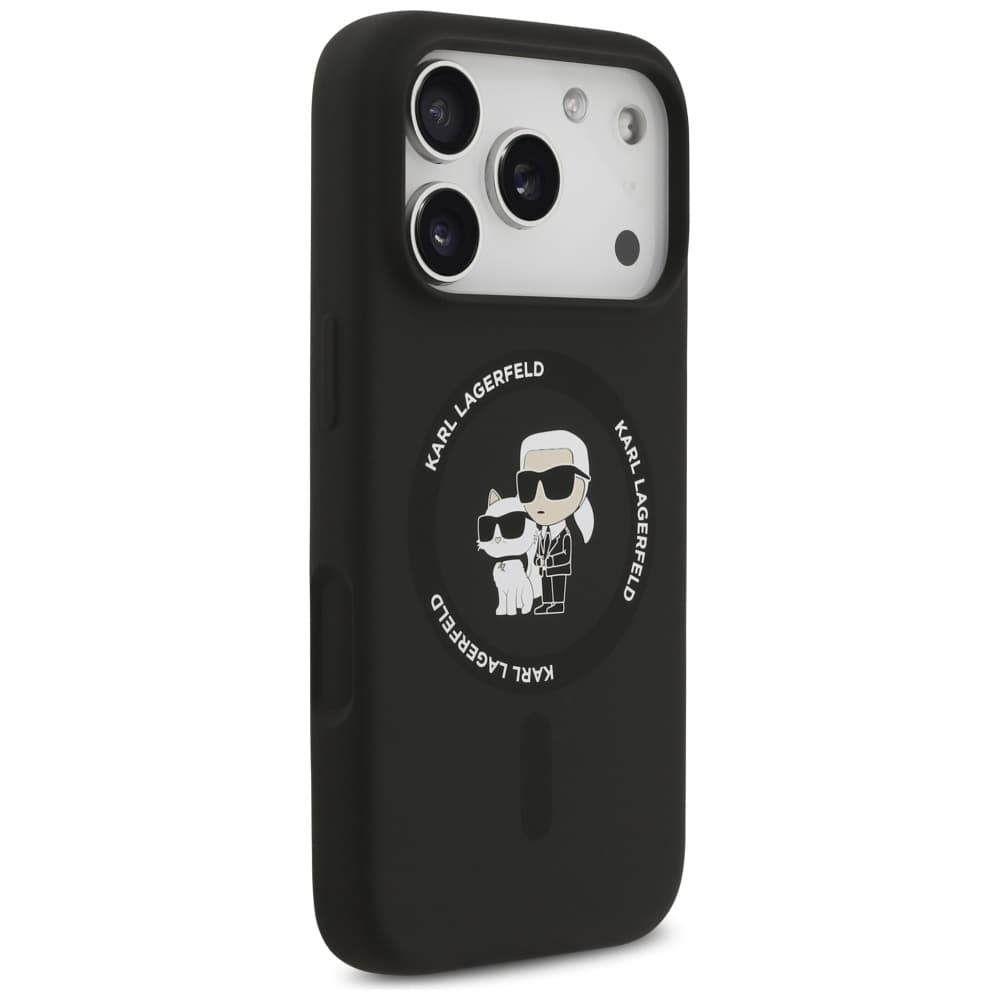 Karl Lagerfeld Silicone Ring MagSafe iPhone 17 Pro černá Karl&amp;Choupette - náhled 5