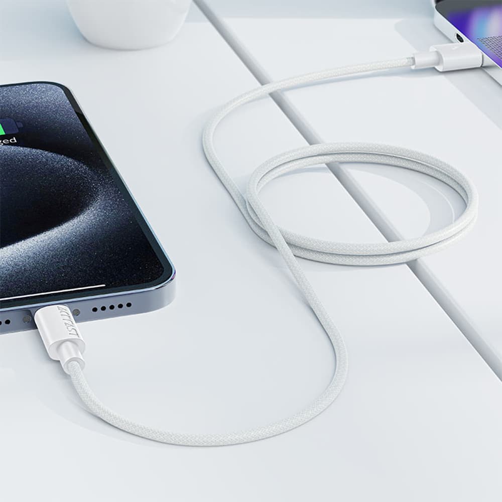 Acefast Datový kabel USB na Type-C Rychlonabíjecí 3A Odolný 1.2m Bílý - náhled 5