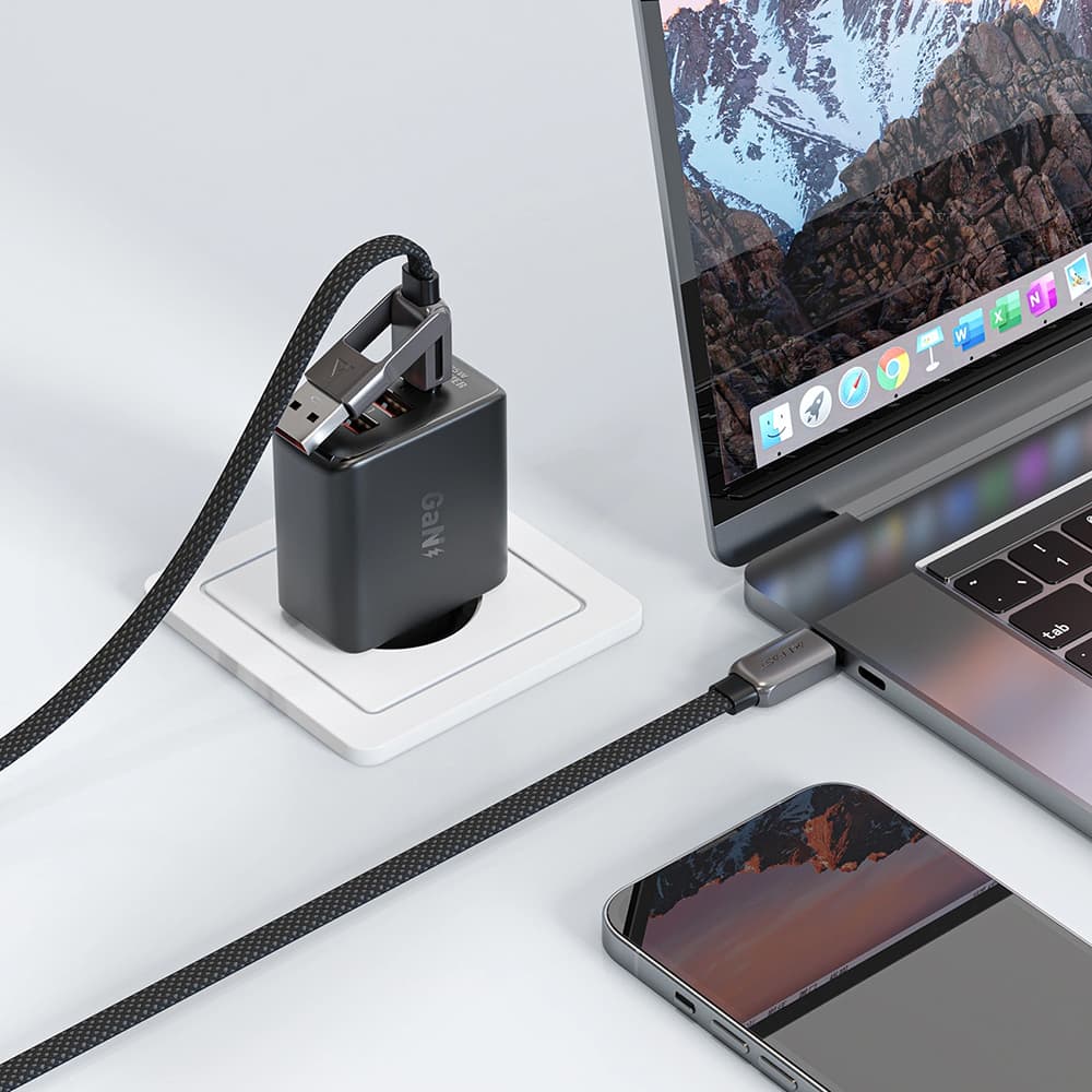 Acefast Data Cable C13-04 rychlonabíjecí Type-C na USB Type-C 1.2m černý - náhled 5