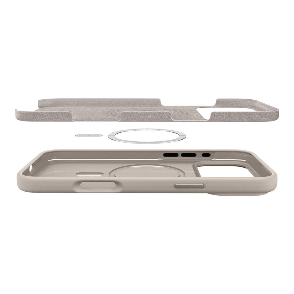 Spigen - Silicone Fit MagSafe - iPhone 17 Pro Max - Stone - náhled 5