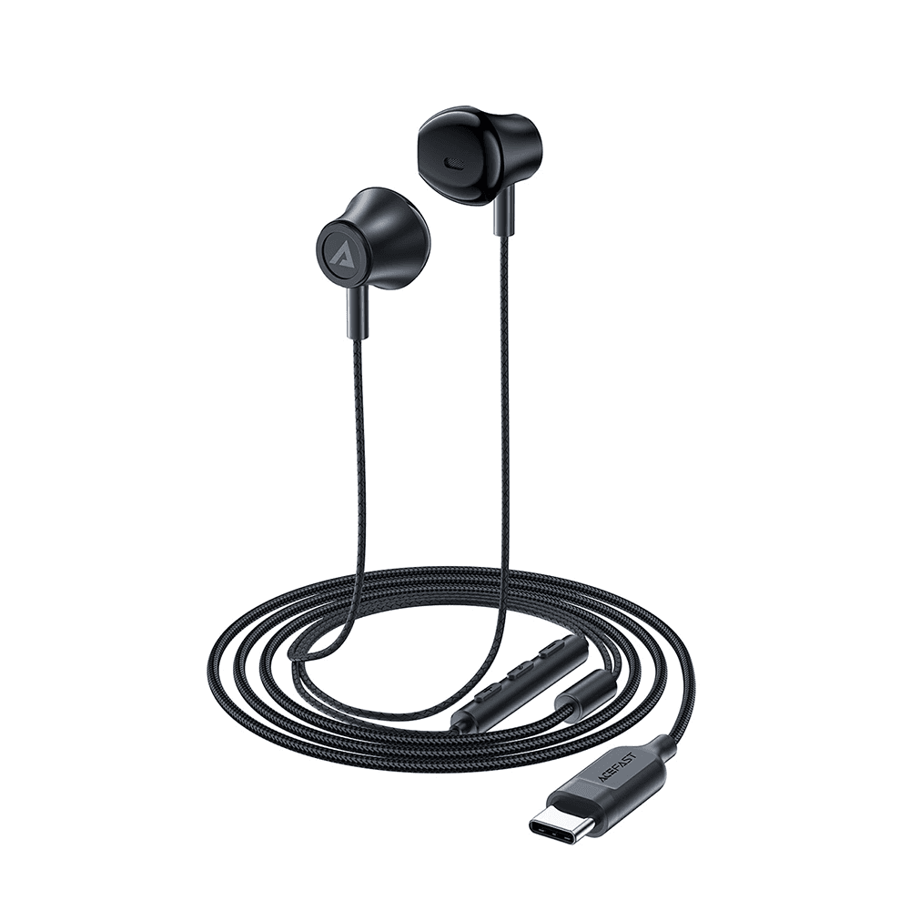 Acefast Wired Earphones L2 Type-C černé s mikrofonem a ovládáním 1.2m - náhled 5