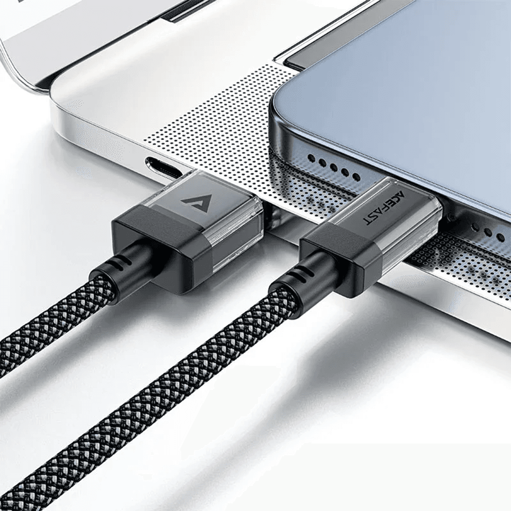 Acefast Data Cable C12-04 Rychlonabíjecí USB na Type-C 3A Černý 1.2m - náhled 5