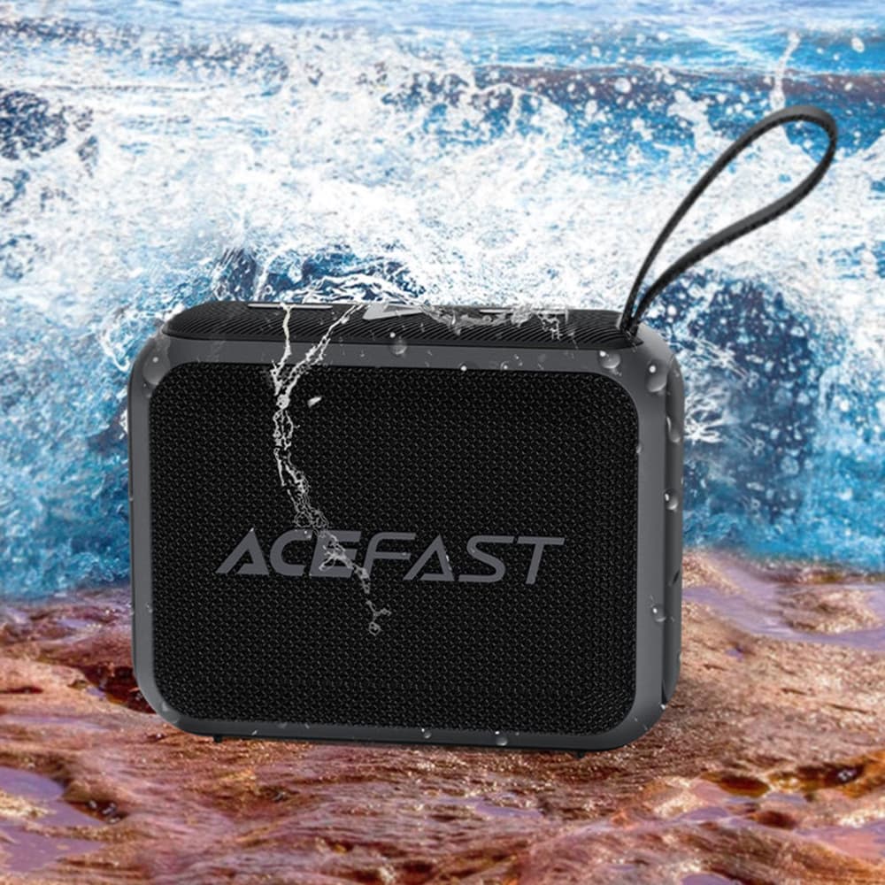 Acefast Wireless Speaker Go K4 Bluetooth 5.4 přenosný 5W IPX7 Type-C 900mAh černý - náhled 5