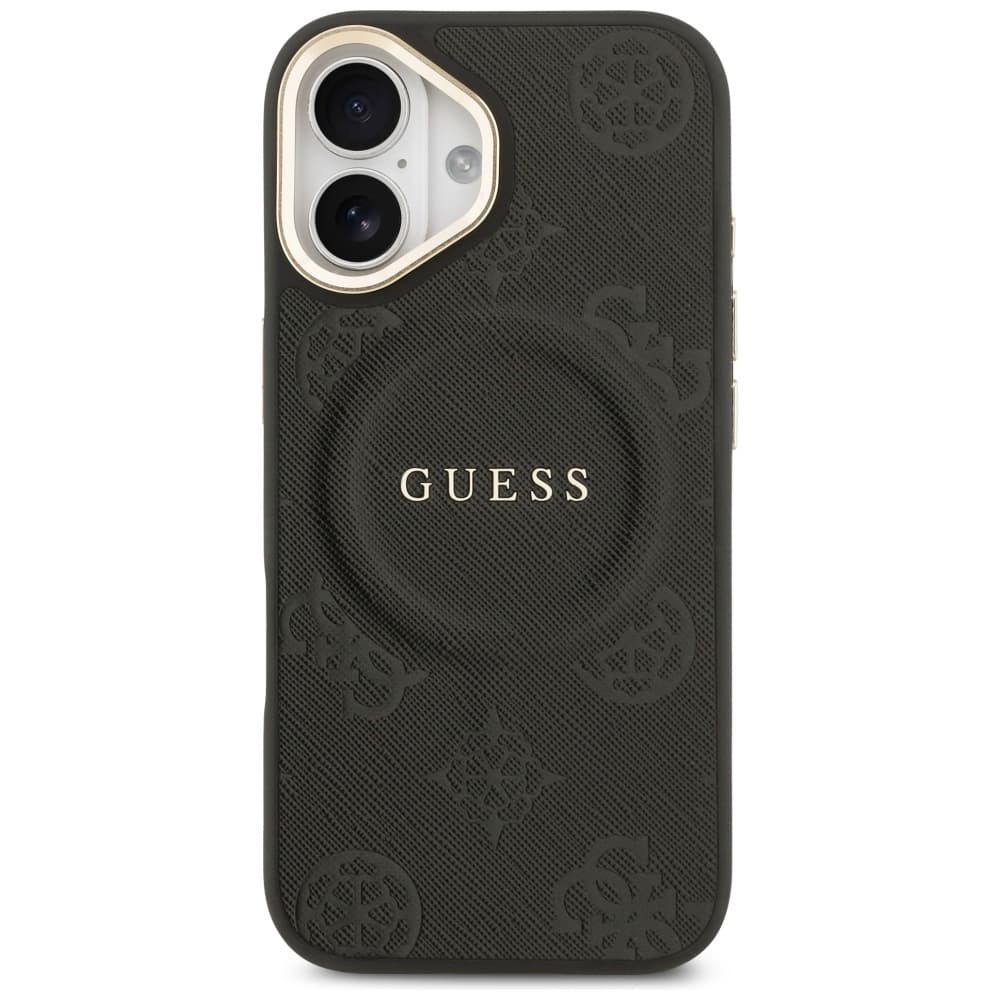 Kryt Guess - Peony Hot Stamp MagSafe (GUHMP17SPSAMSECK) - iPhone 17 Černý - náhled 5