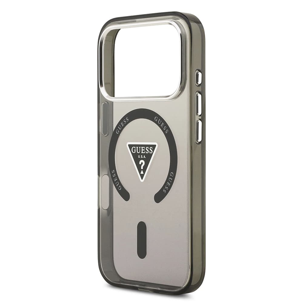 Guess IML Gradient Triangle Logo MagSafe iPhone 17 Pro Max černý - náhled 5