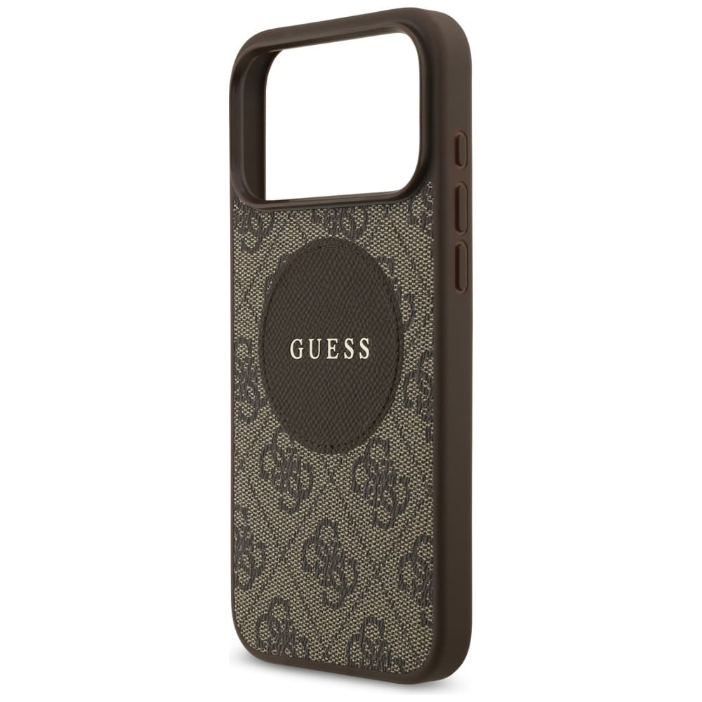 Guess 4G Circle Classic Logo MagSafe iPhone 17 Pro hnědá - náhled 5