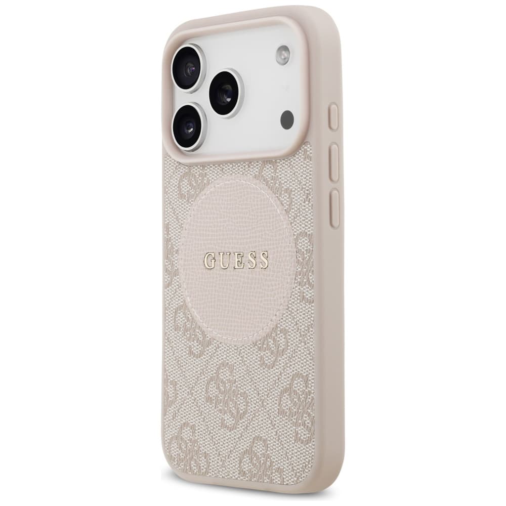 Guess 4G Circle Classic Logo MagSafe iPhone 17 Pro Růžová - náhled 5
