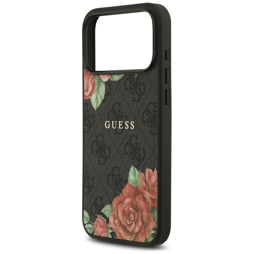 Guess Hardcase 4G Flowers Print MagSafe iPhone 17 Pro Max černá - náhled 5