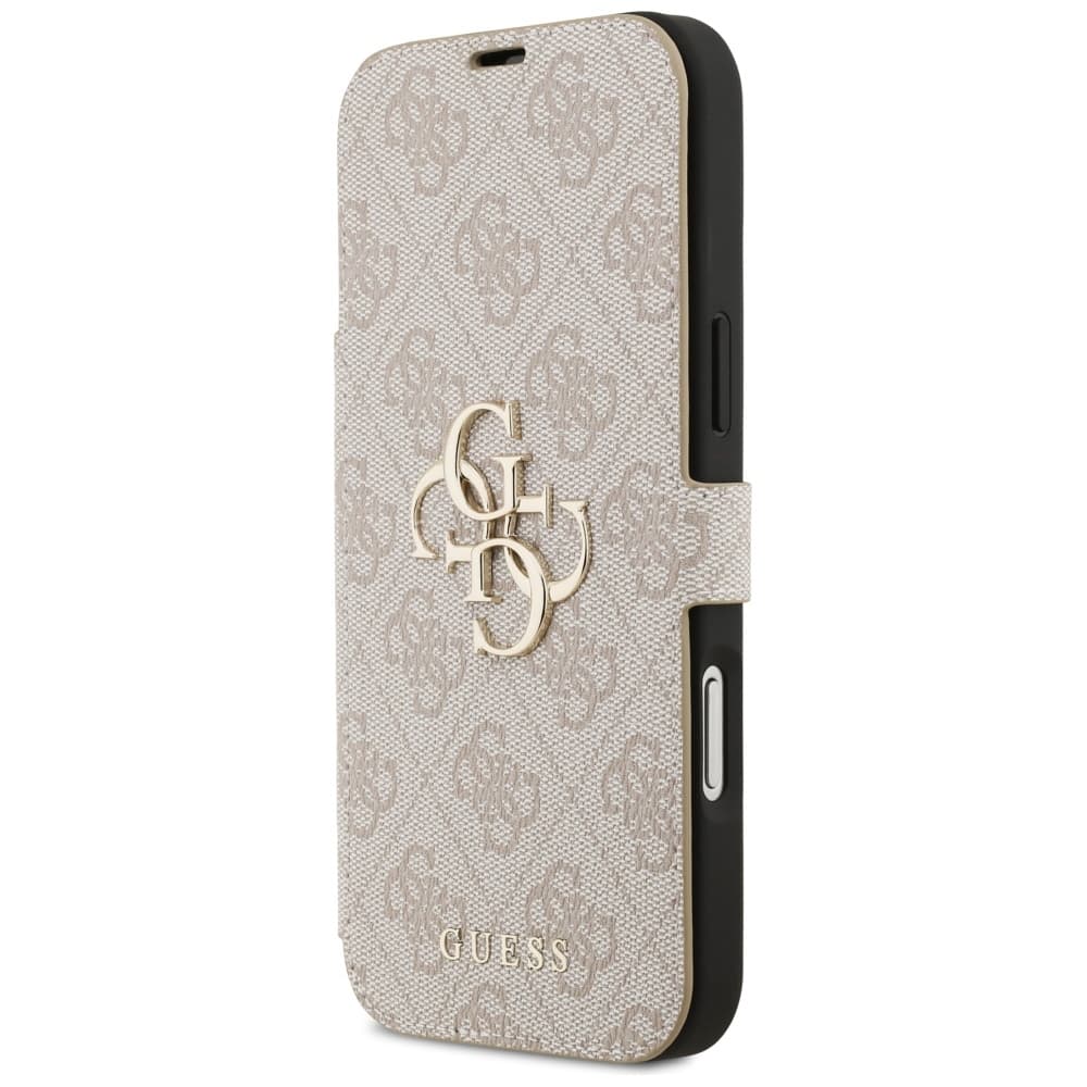 Guess Book 4G Metal Logo pouzdro iPhone 17 Pro Max růžové - náhled 5