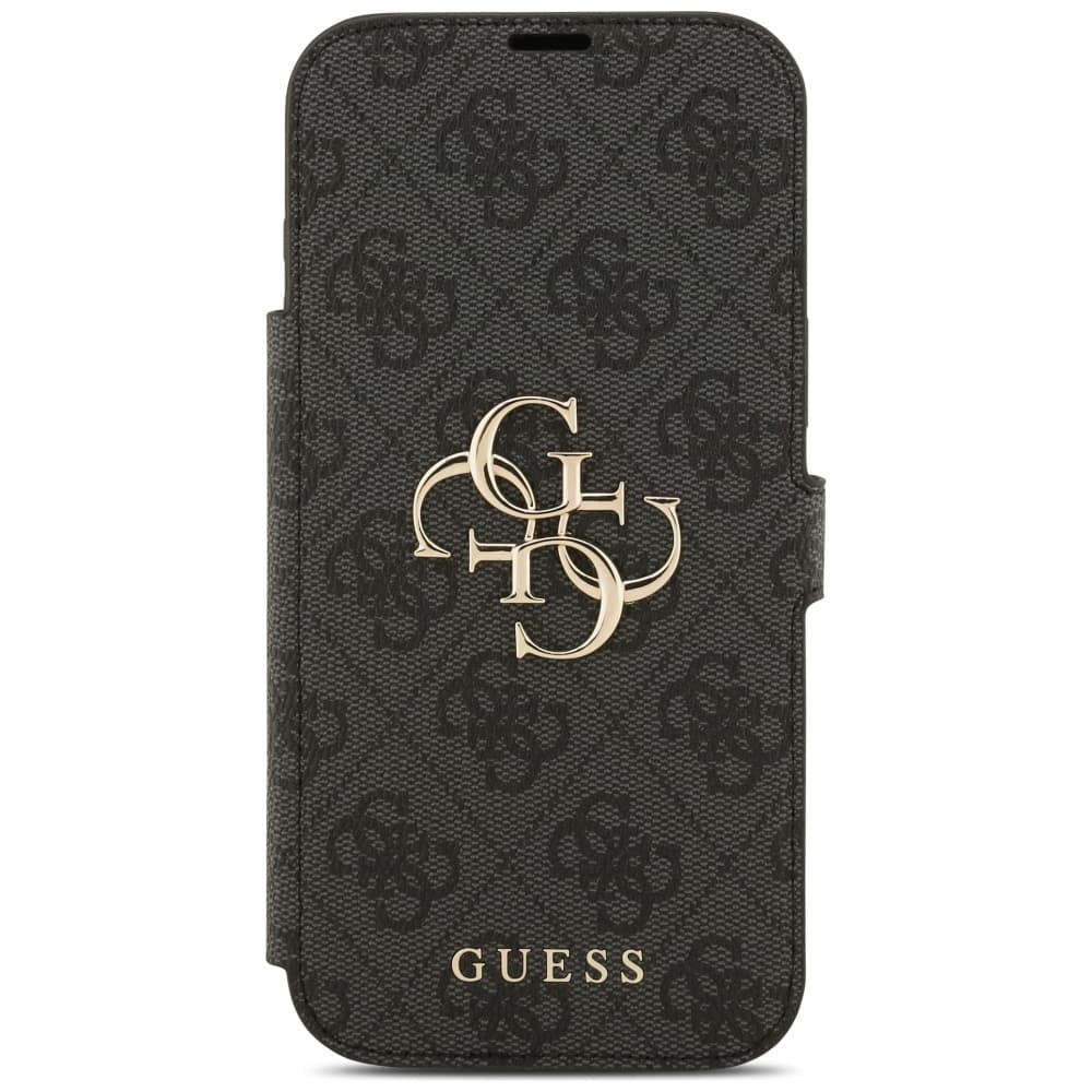 Guess Book 4G Metal Logo pouzdro iPhone 17 Pro Max černé - náhled 5