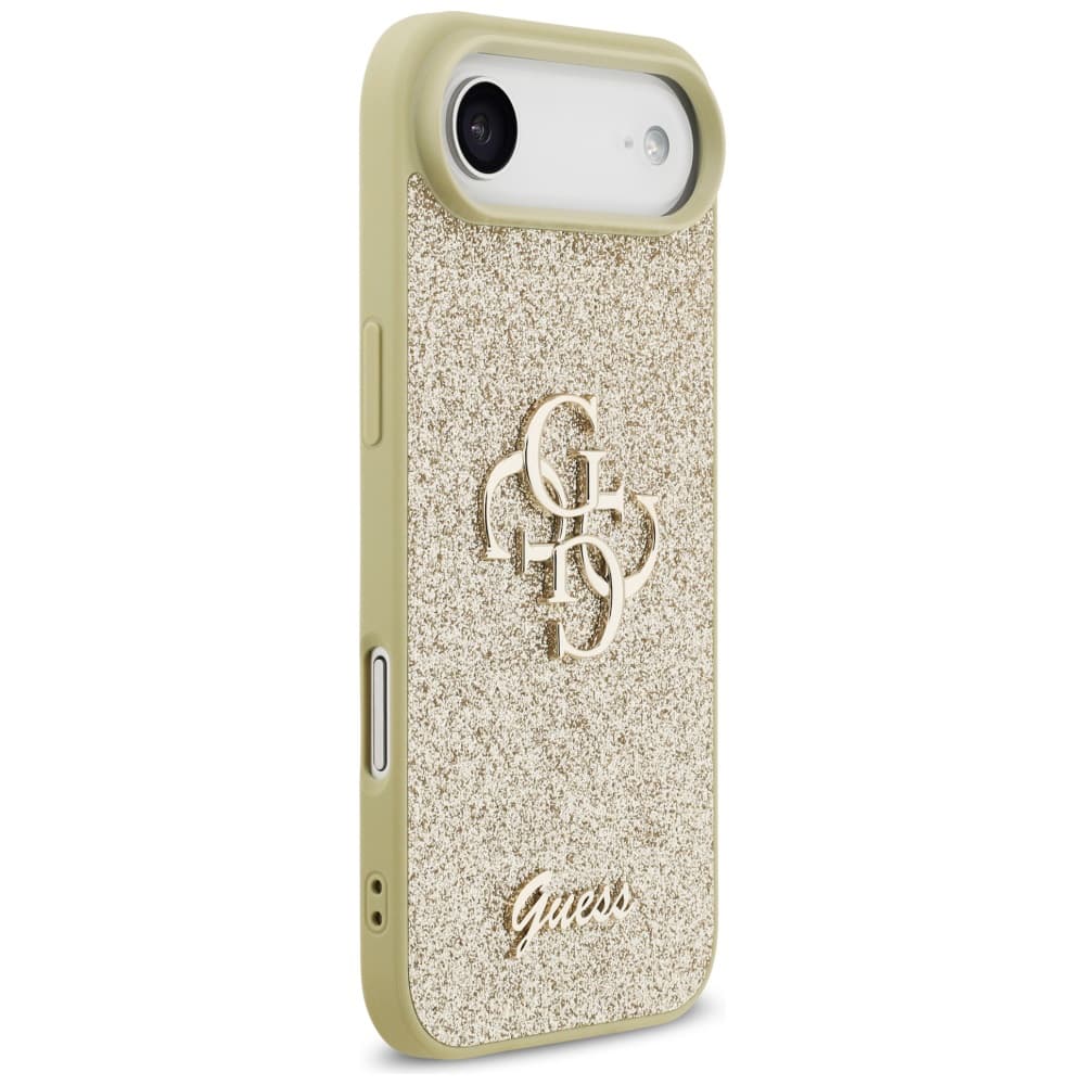 Guess Fixed Glitter Big 4G pouzdro iPhone 17 Air zlatá - náhled 5