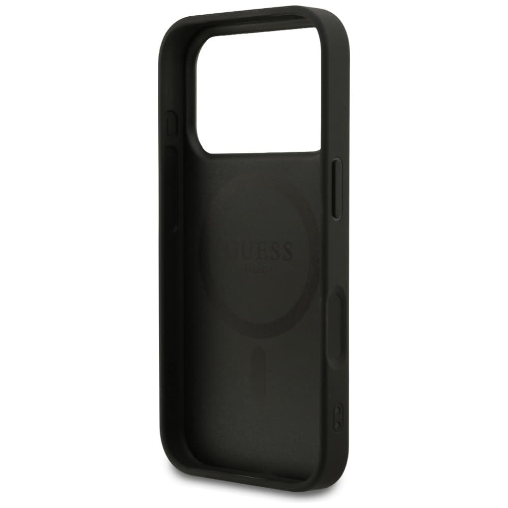 Guess Saffiano Classic Logo MagSafe pouzdro iPhone 17 Pro Max černé - náhled 5