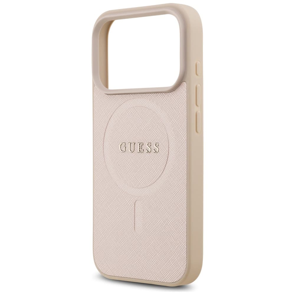 Guess Saffiano Classic Logo MagSafe pro iPhone 17 Pro růžová - náhled 5