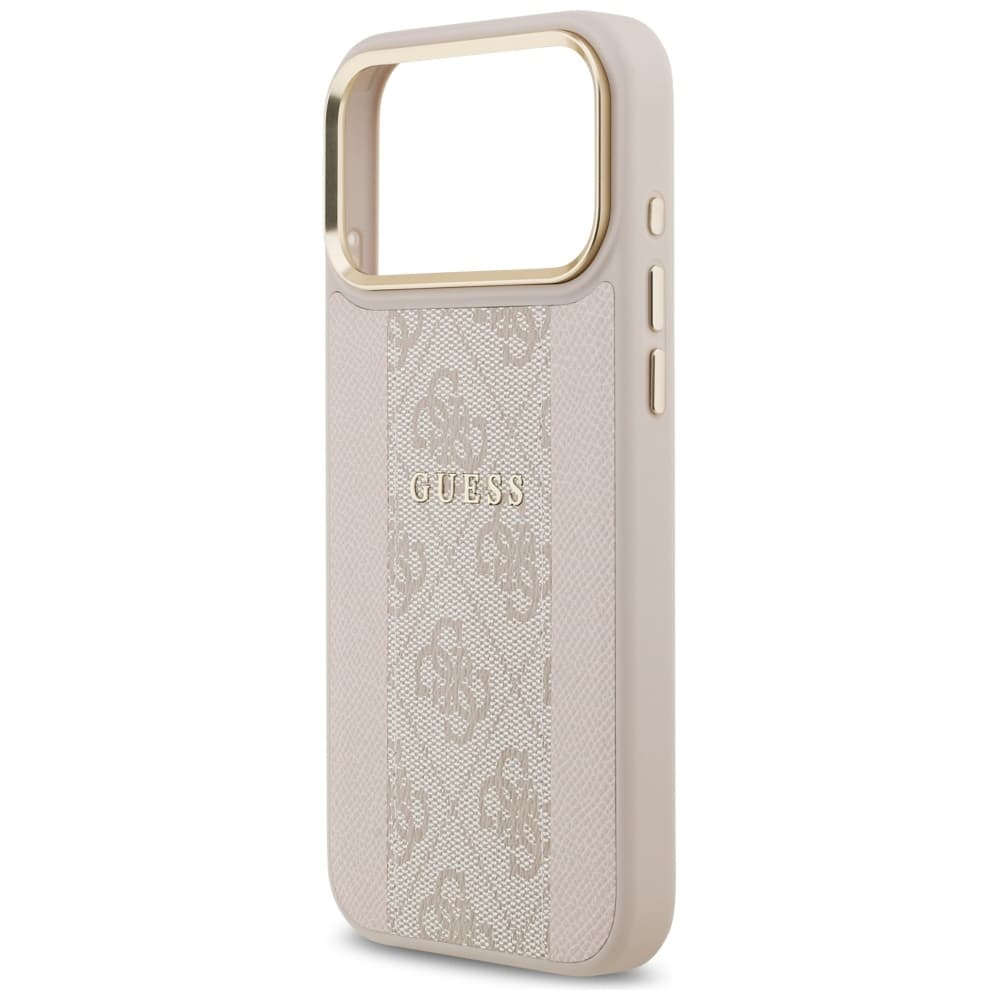 Guess Hardcase 4G Stripe MagSafe iPhone 17 Pro Max růžová - náhled 5