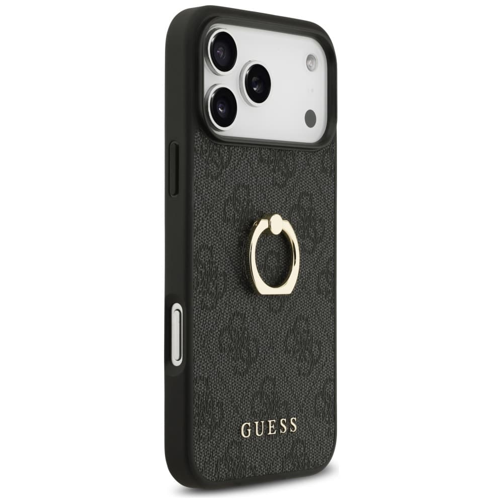 Guess Hardcase 4G Ring Stand pro iPhone 17 Pro Max černá - náhled 5