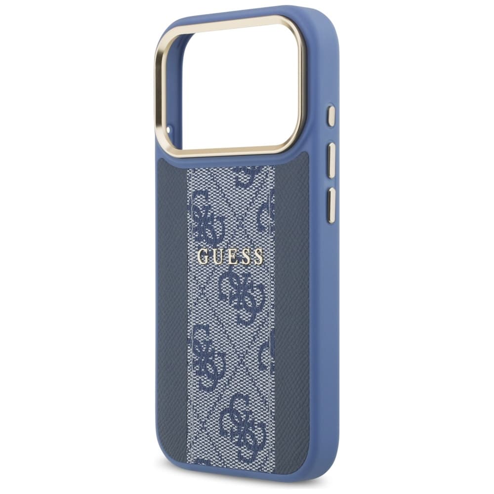 Guess Hardcase 4G Stripe MagSafe iPhone 17 Pro modrá - náhled 5