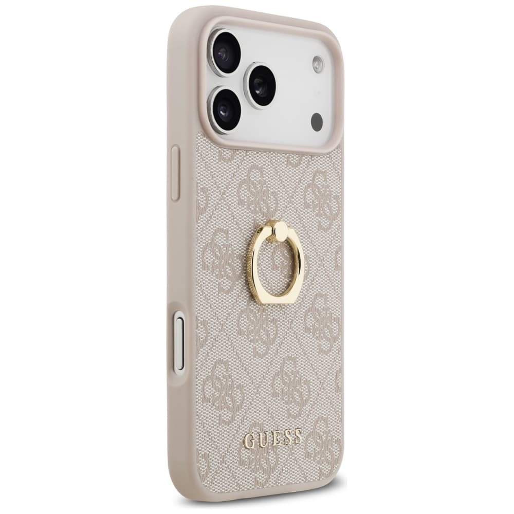 Guess Hardcase 4G Ring Stand iPhone 17 Pro Max růžová - náhled 5