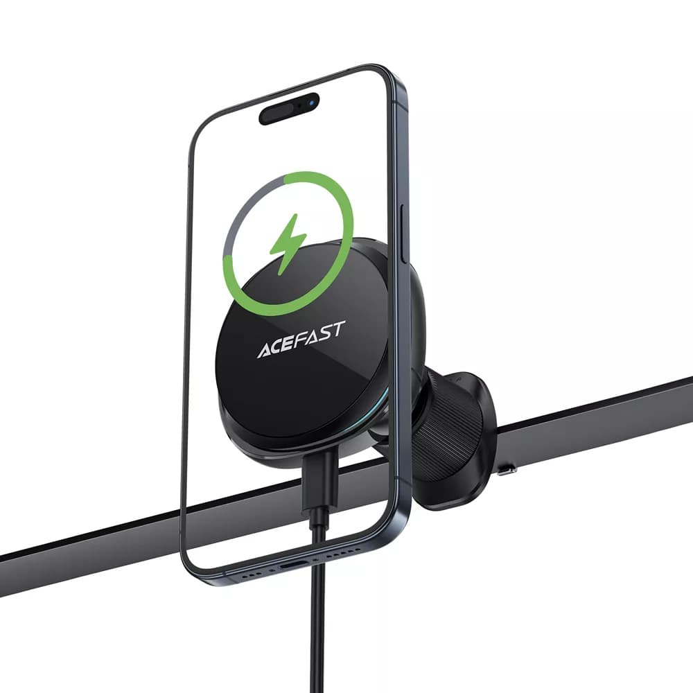 Acefast Držák do auta s bezdrátovým nabíjením D31 pro iPhone MagSafe černý - náhled 5