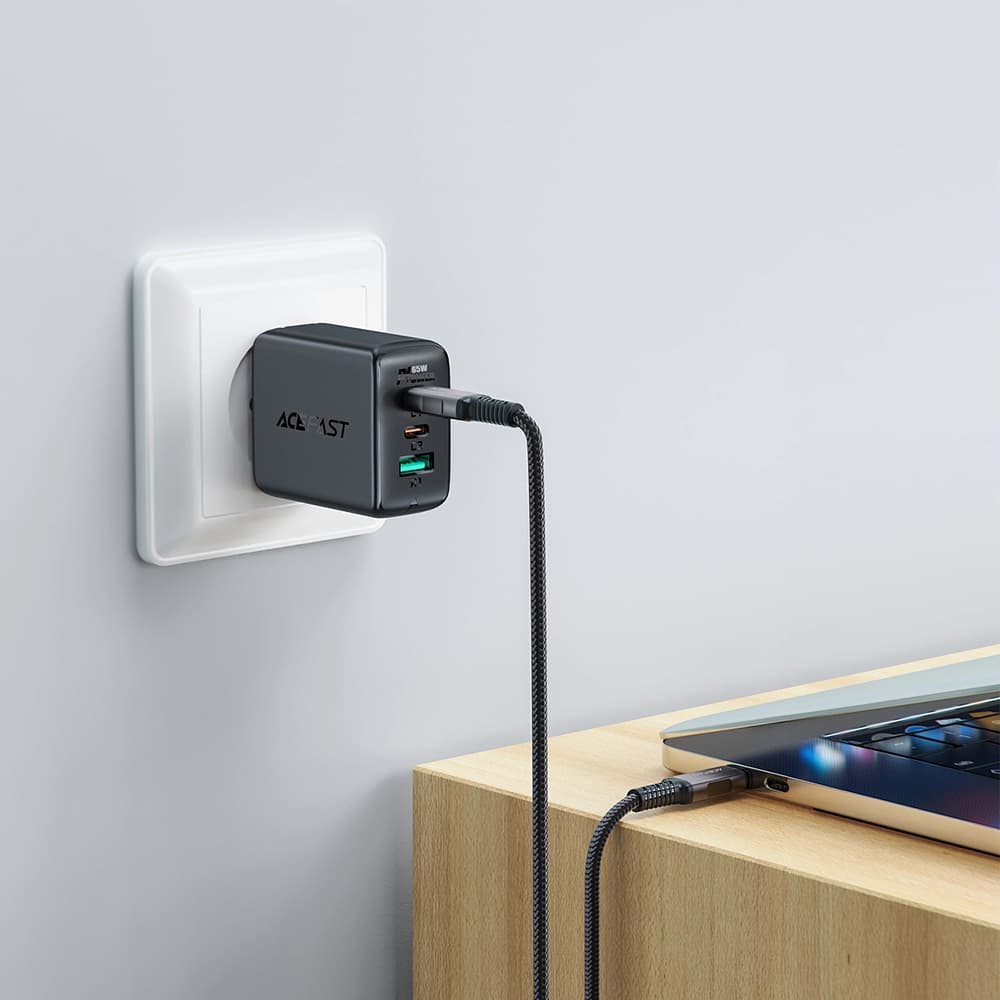 Acefast Data Cable C1-09 USB-C na USB-C 1m šedá černá - náhled 5