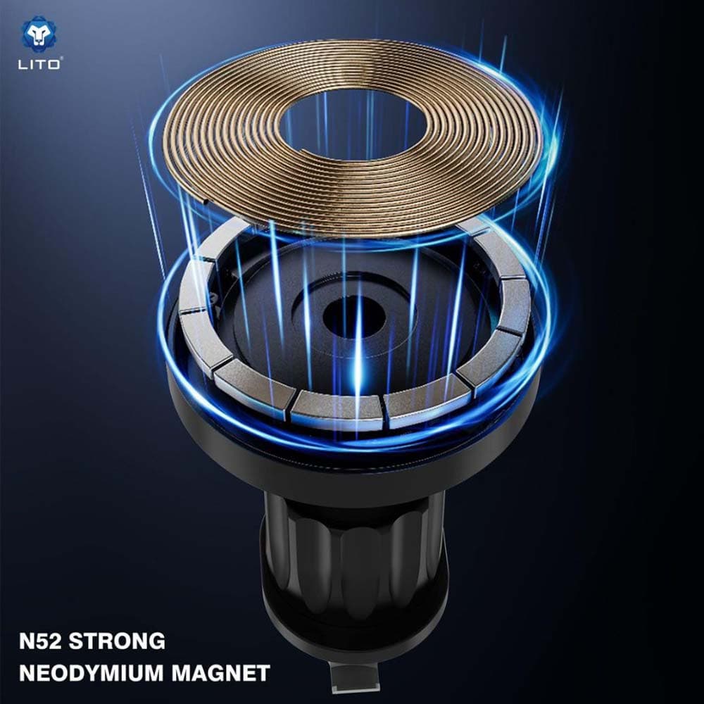 Lito Car Holder LT-W05 pro větrací otvor s magnetem černý - náhled 5