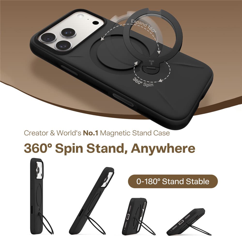 Torras QPRO Silicone Series pro iPhone 17 Pro černý - náhled 5