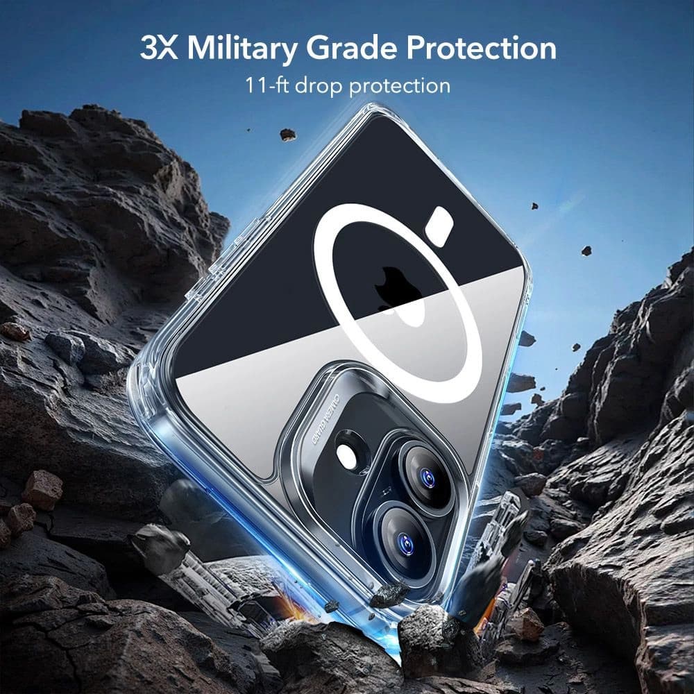 ESR Classic Hybrid HaloLock s ochranou displeje iPhone 17 průhledný - náhled 5