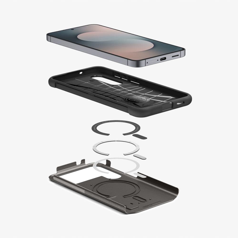 Spigen Slim Armor MagSafe pro Samsung Galaxy S25 FE v barvě gunmetal - náhled 5
