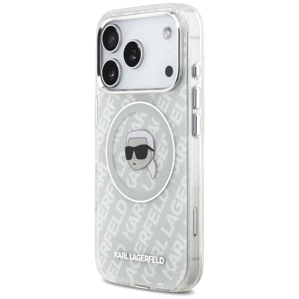 Karl Lagerfeld IML Karl Head Logo MagSafe iPhone 17 Pro šedý - náhled 5