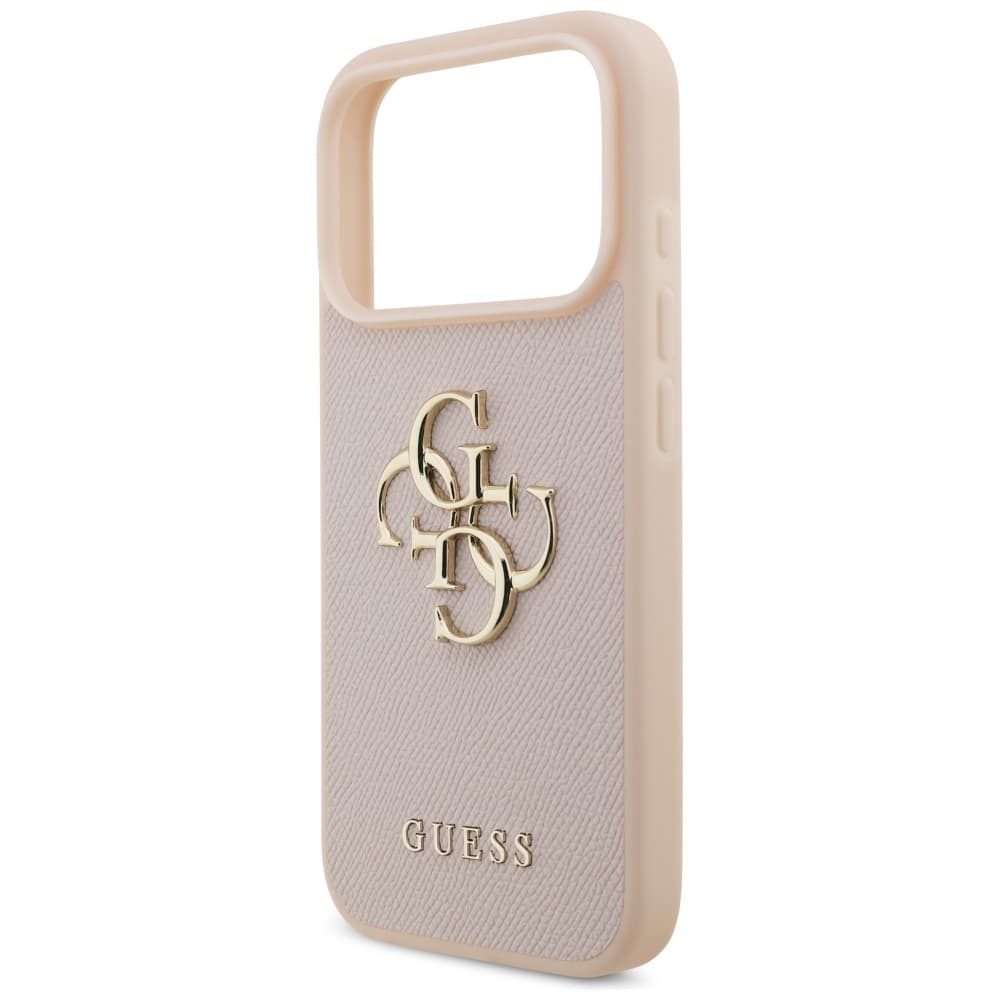 Guess Hardcase 4G Grained Big and Classic Logo iPhone 17 Pro růžová - náhled 5