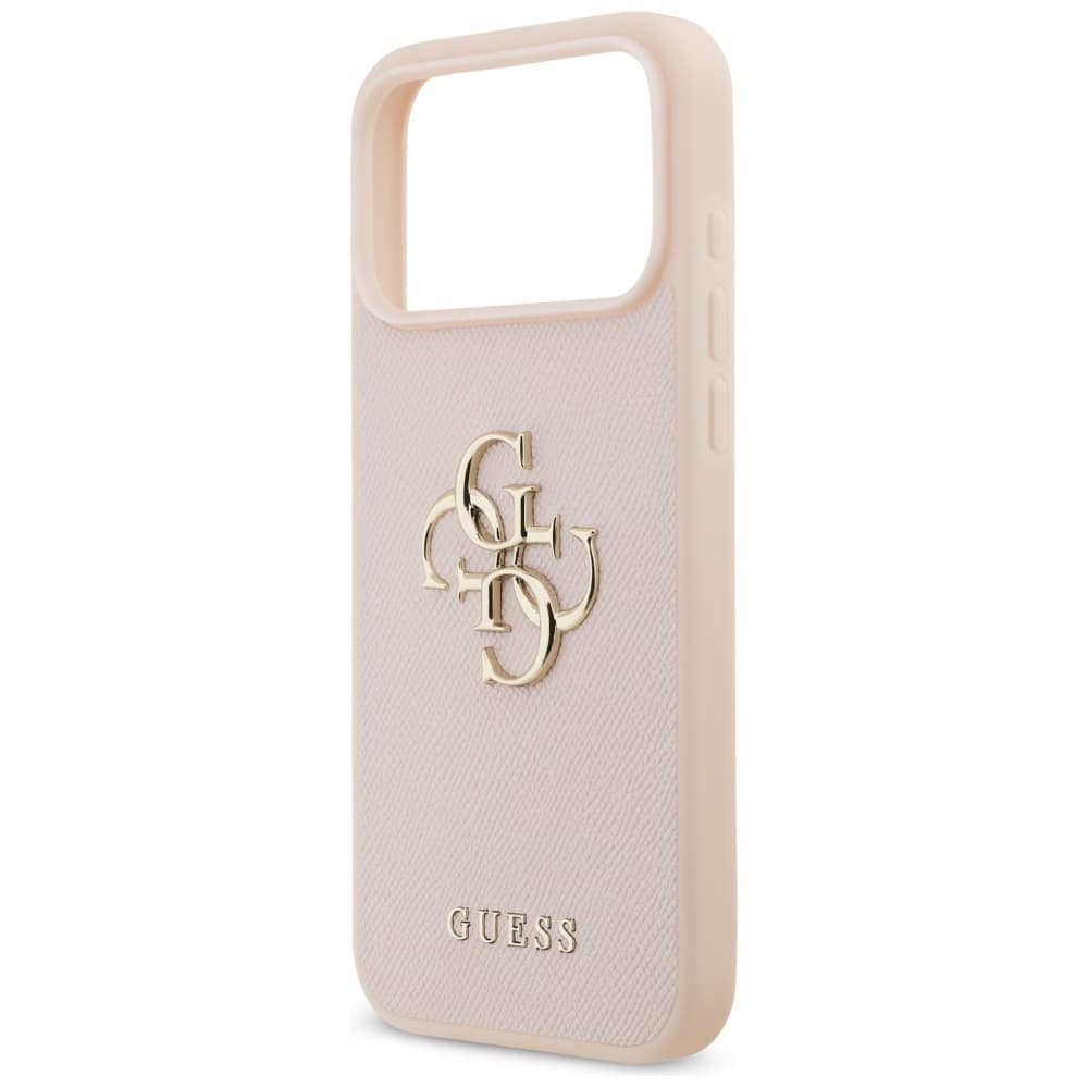Guess Hardcase 4G Grained Big and Classic Logo iPhone 17 Pro Max růžová - náhled 5