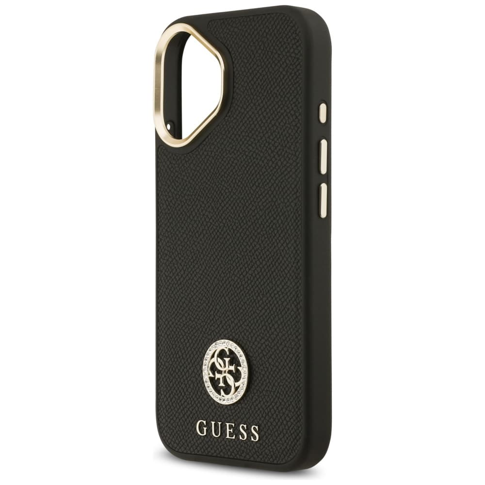 Guess Grained Strass Logo MagSafe pro iPhone 17 černá - náhled 5