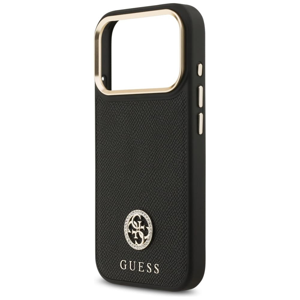 Guess Grained Strass Logo MagSafe pro iPhone 17 Pro černý - náhled 5