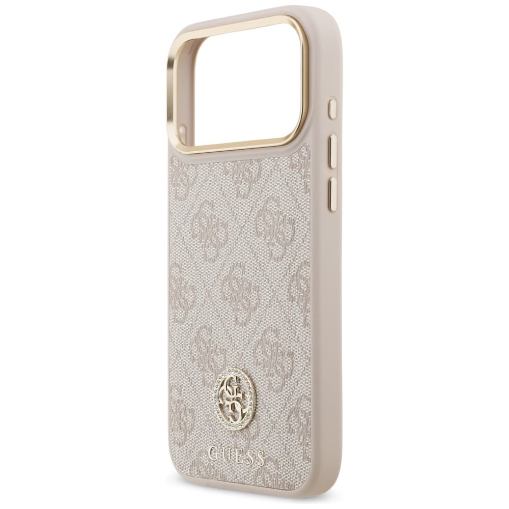 Guess Hardcase 4G Strass Logo MagSafe iPhone 17 Pro Max růžová - náhled 5