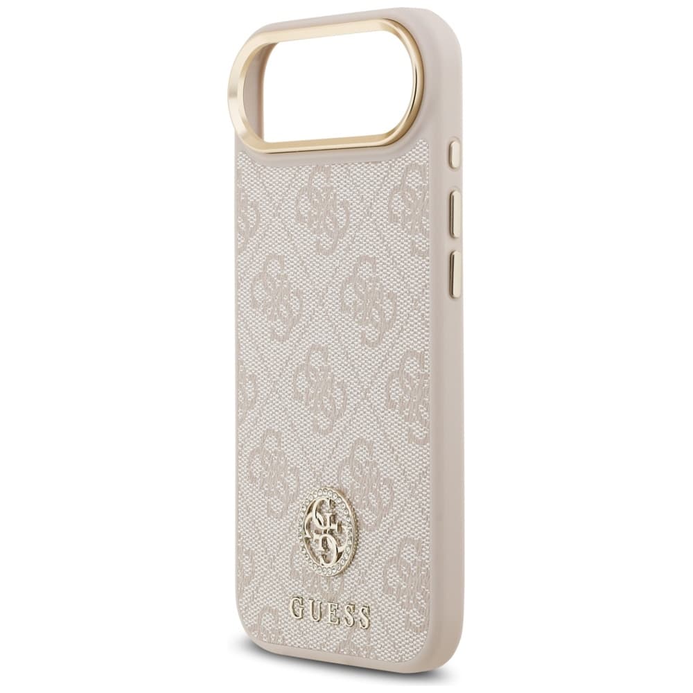 Guess Hardcase 4G Strass Logo MagSafe iPhone 17 Air růžová - náhled 5