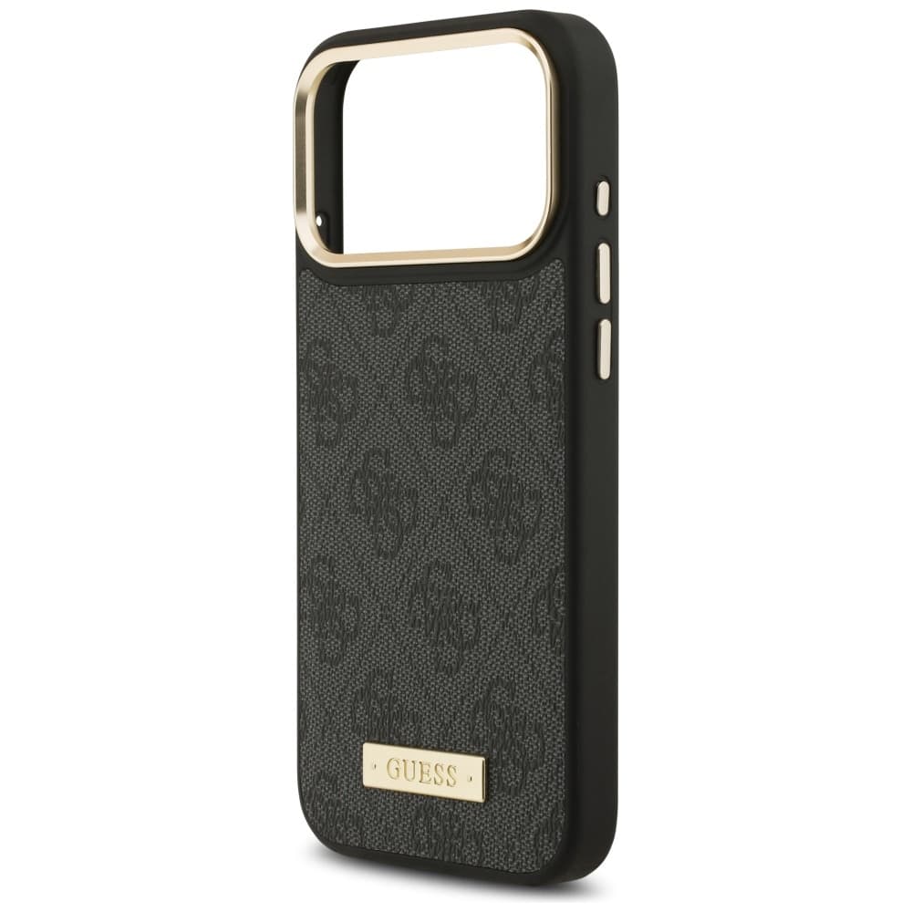 Guess Hardcase 4G Logo Plate MagSafe iPhone 17 Pro Max černý - náhled 5