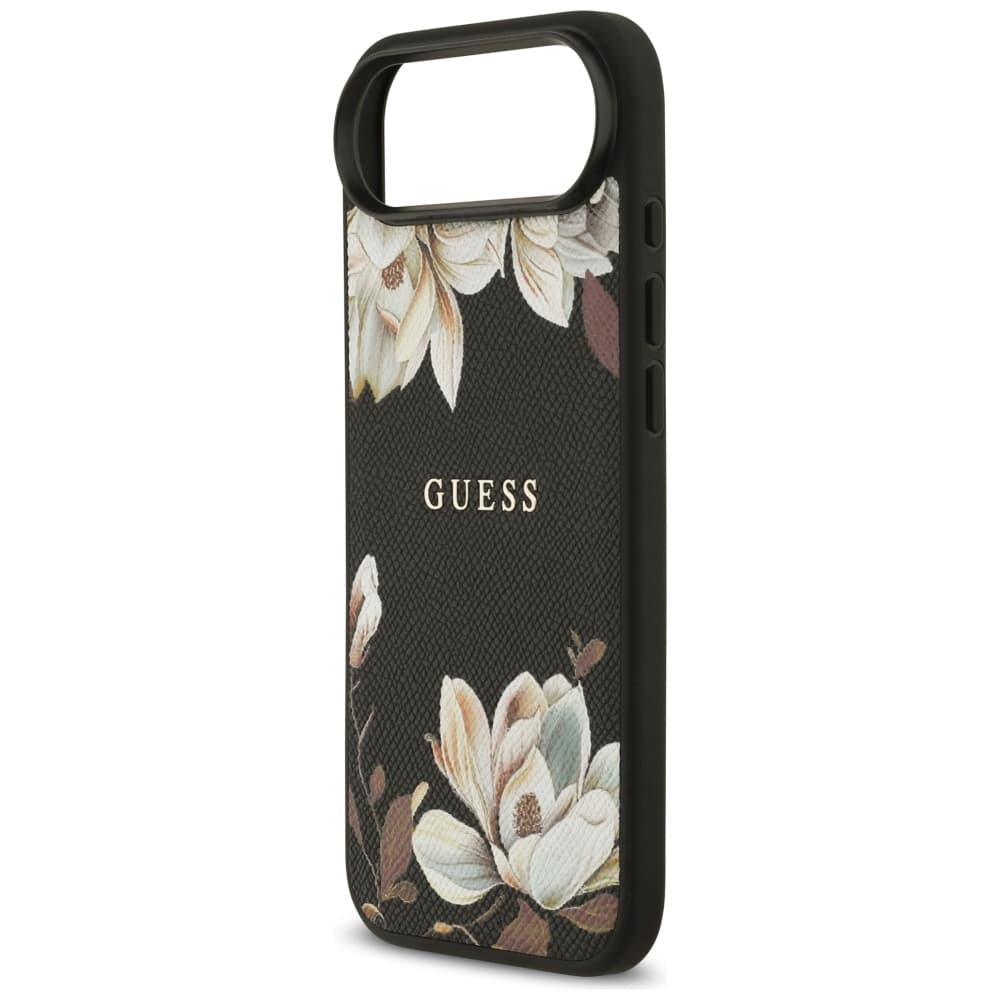 Guess Grained Flowers MagSafe GUHMP17MPGNMPLMK iPhone 17 Air černý - náhled 5