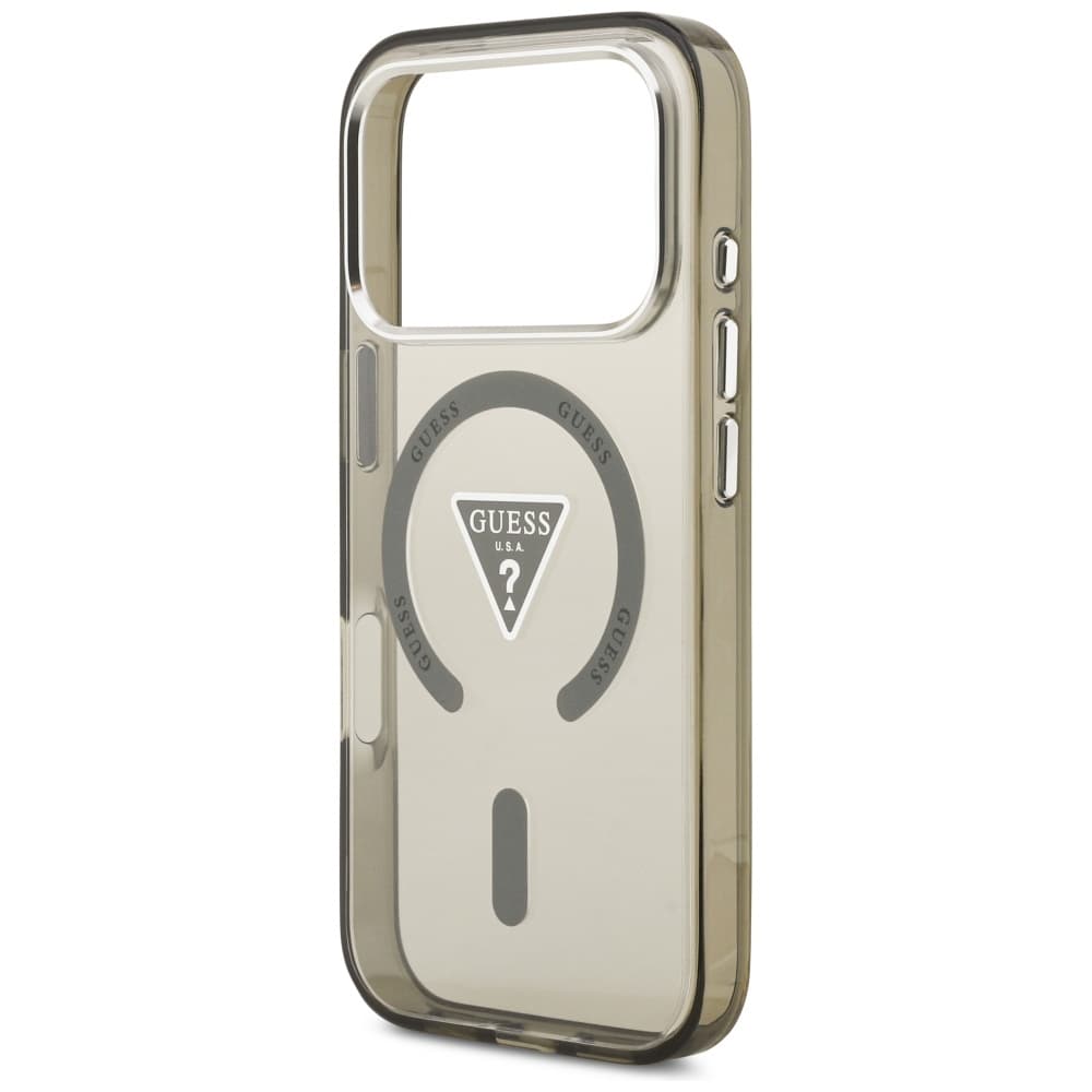 Guess IML Gradient Triangle Logo MagSafe iPhone 17 Pro Max khaki - náhled 5