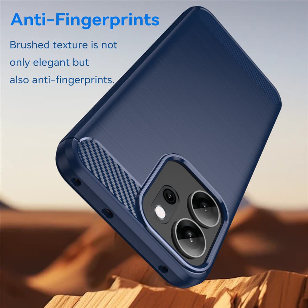 Pouzdro Techsuit Carbon Silicone pro Oppo Reno14 F / Reno14 FS 5G modré - náhled 5