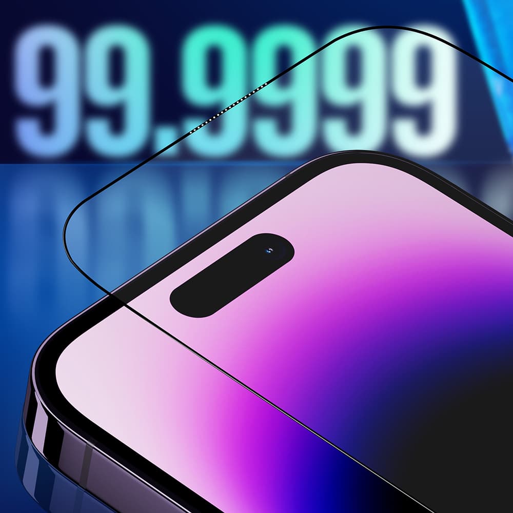 Blueo Premium Sapphire sklo 9H iPhone 17 Air Privacy černé - náhled 5