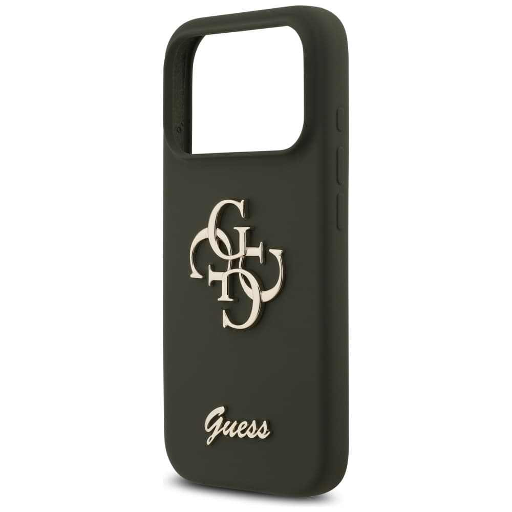 Guess Silicone Big 4G Script GUHCP17XSC4GSMA iPhone 17 Pro Max khaki - náhled 5