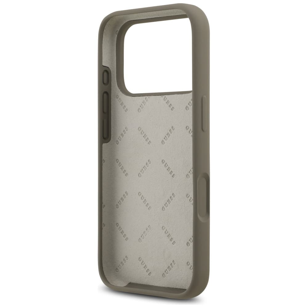 Guess Silicone Big 4G Script GUHCP17LSC4GSMW iPhone 17 Pro hnědý - náhled 5