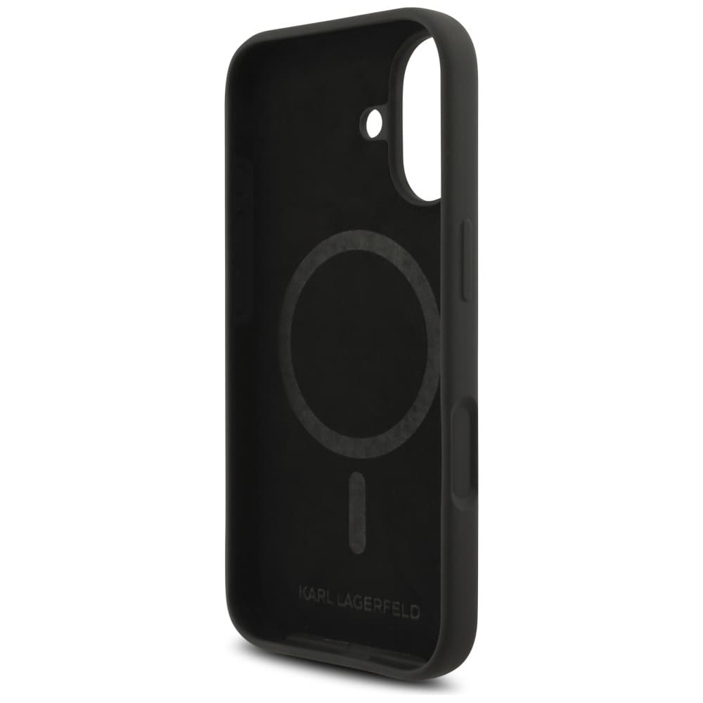 Karl Lagerfeld Silicone KC Body Ring MagSafe iPhone 17 černý - náhled 5
