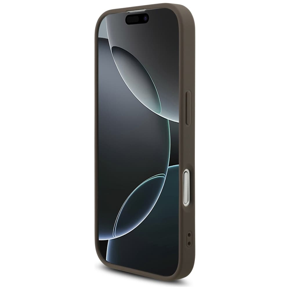 Guess Hardcase 4G Strap Triangle Logo MagSafe iPhone 17 Hnědý - náhled 5