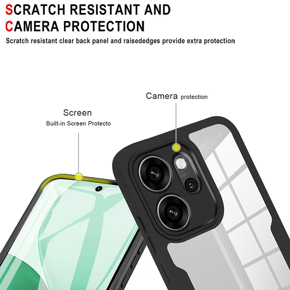 Techsuit ColorVerse 360 Series + Ochranná fólie Oppo Reno14 F / Reno14 FS 5G Fialová - náhled 5