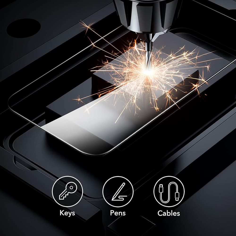 ESR Tvrzené sklo (3 kusy) iPhone 17 Air Černá - náhled 5