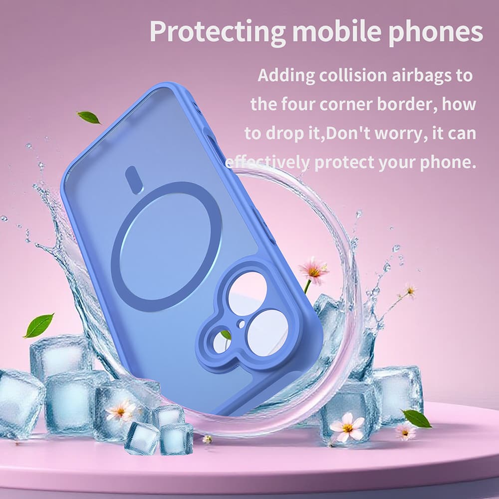 Techsuit HaloFrost II MagSafe pro iPhone 16 nebesky modrá - náhled 5