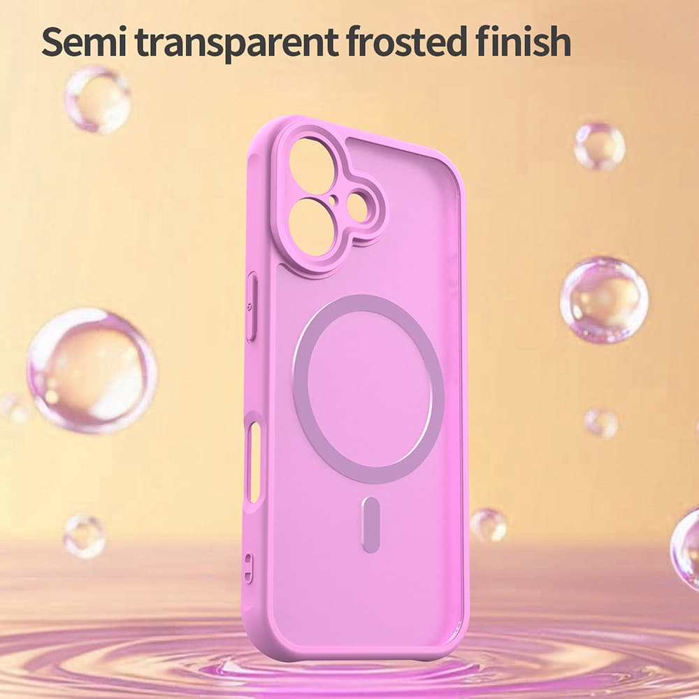 Techsuit HaloFrost II MagSafe kryt pro iPhone 16 růžový - náhled 5