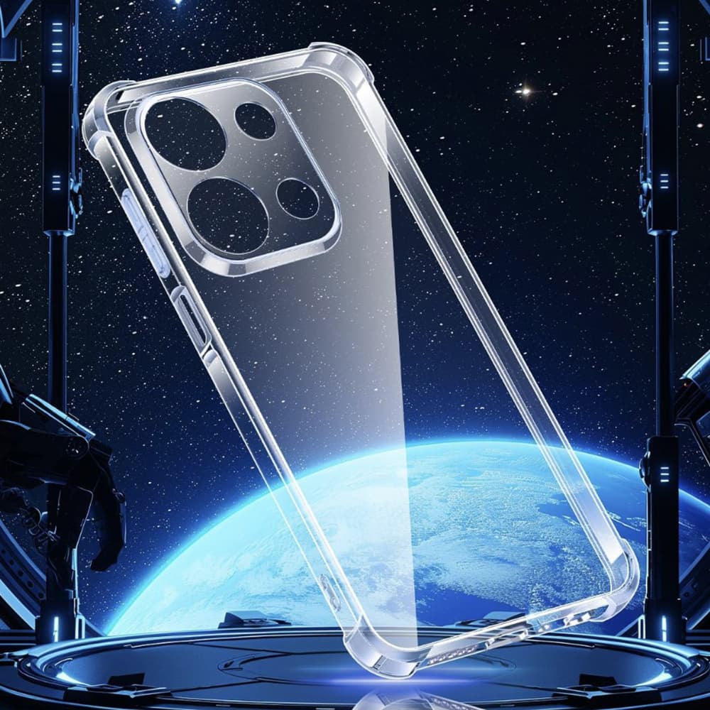 Techsuit - nárazuvzdorný čirý silikon - Xiaomi Redmi 15C 4G / 5G - čirý - náhled 5