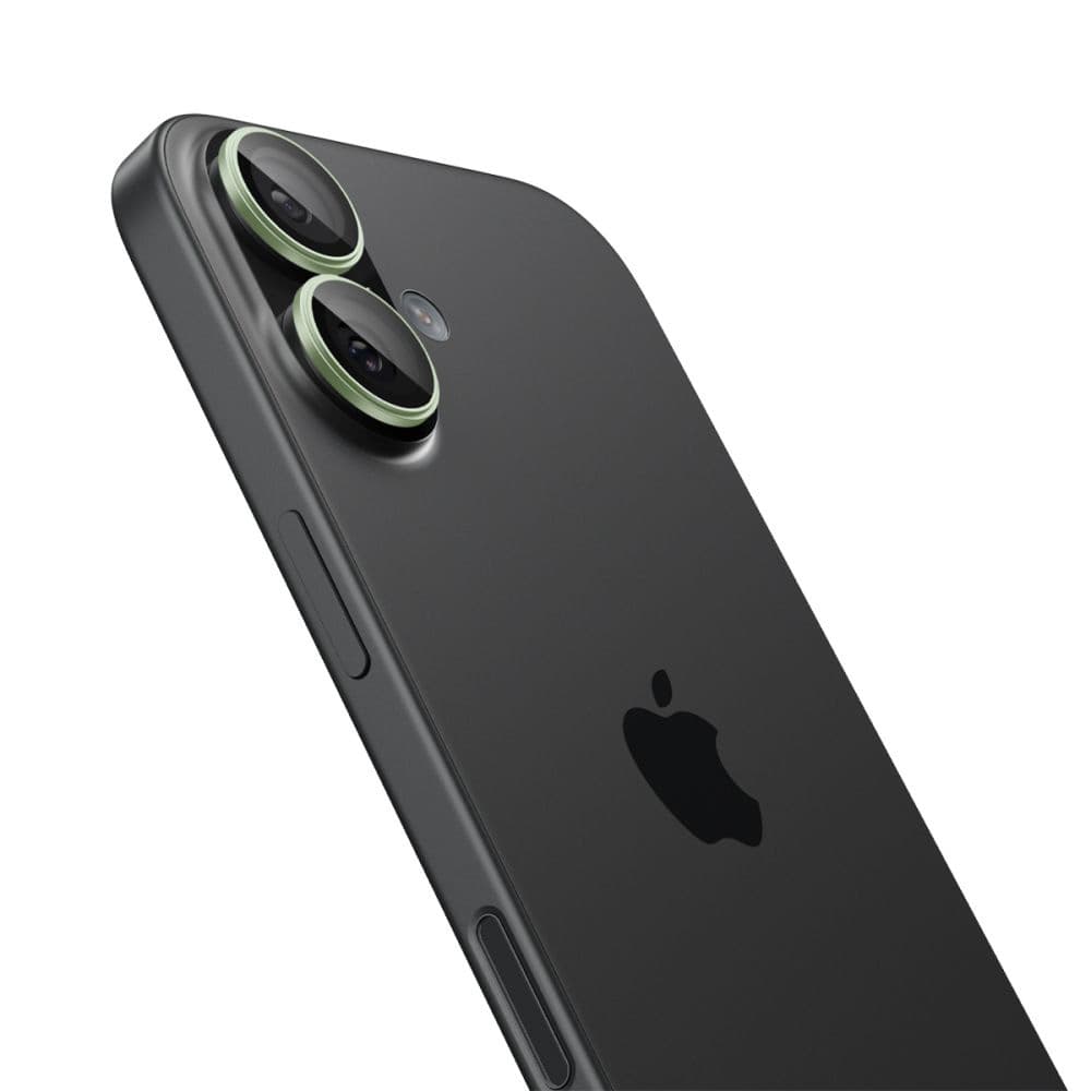 Spigen Optik.tR EZ Fit Pro sklo na kameru (2 ks) iPhone 17/16 Plus/16 zelená - náhled 5
